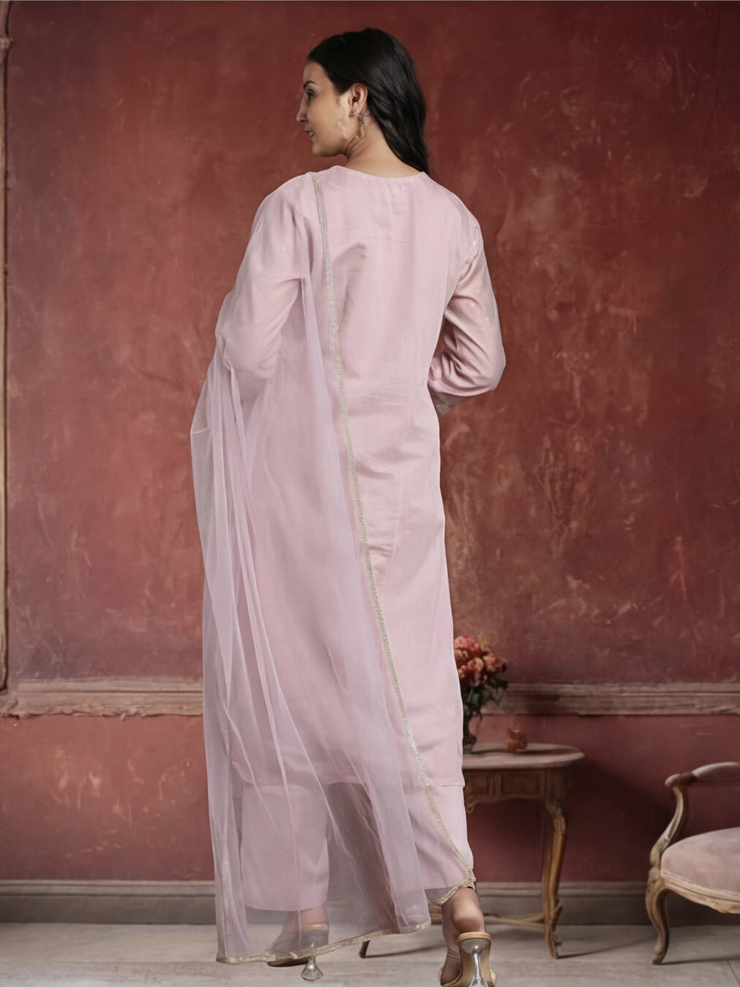 Kurta With Pant And Dupatta Set For Women