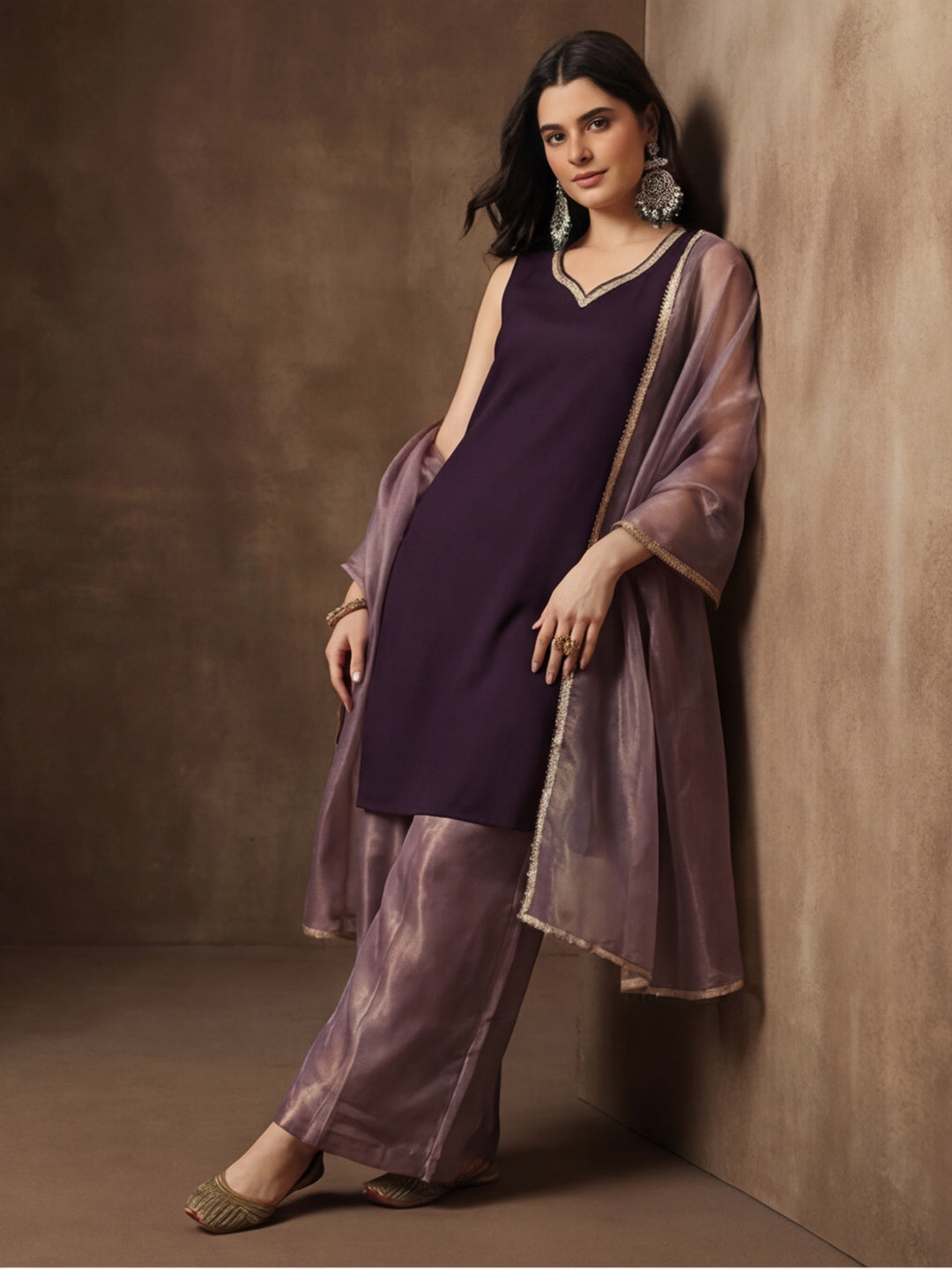 Kurta With Pant And Dupatta Set For Women