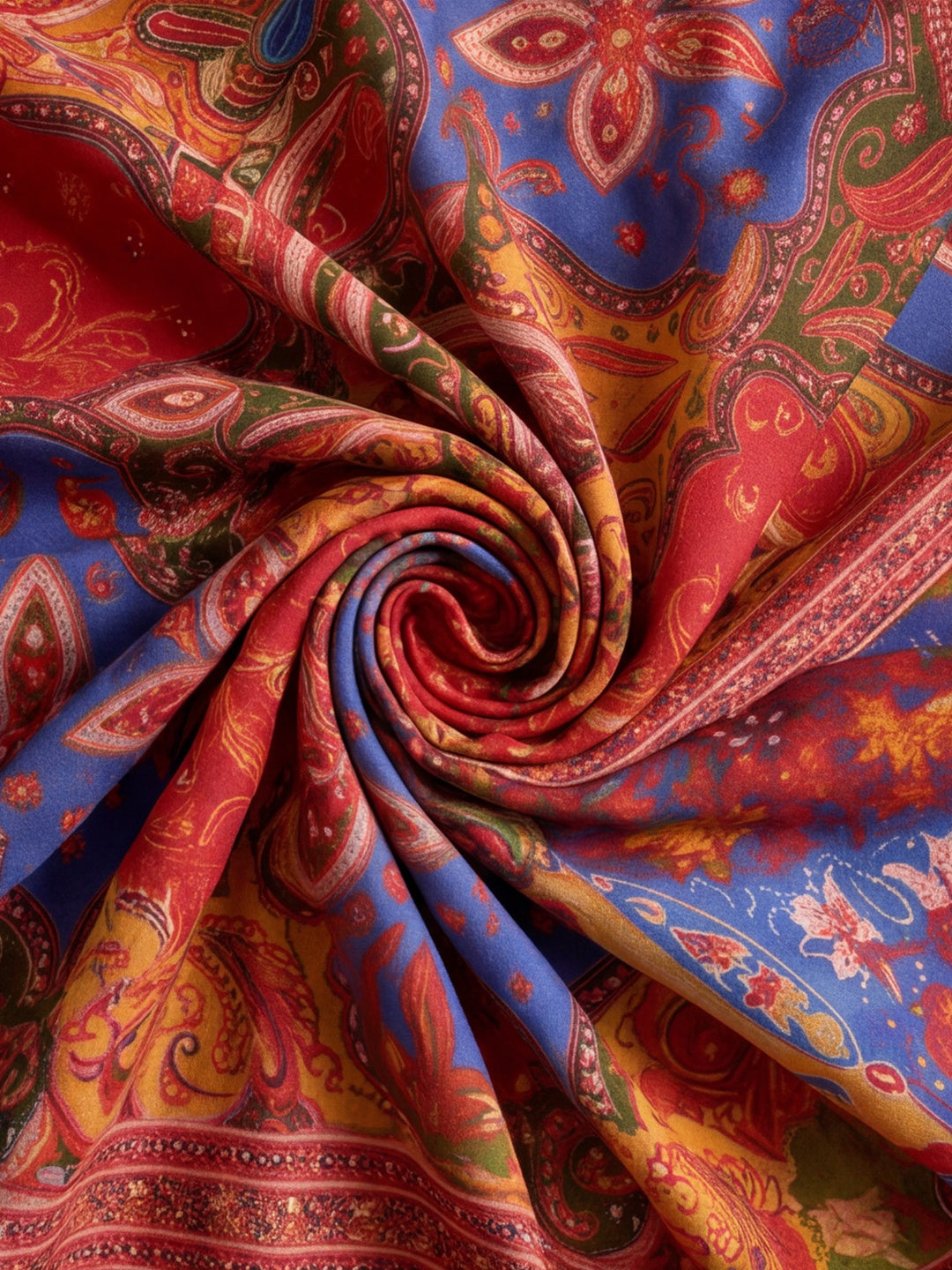 Women Lightweight Printed Beautiful Mirror Work Border Saree With Unstitched Blouse Piece