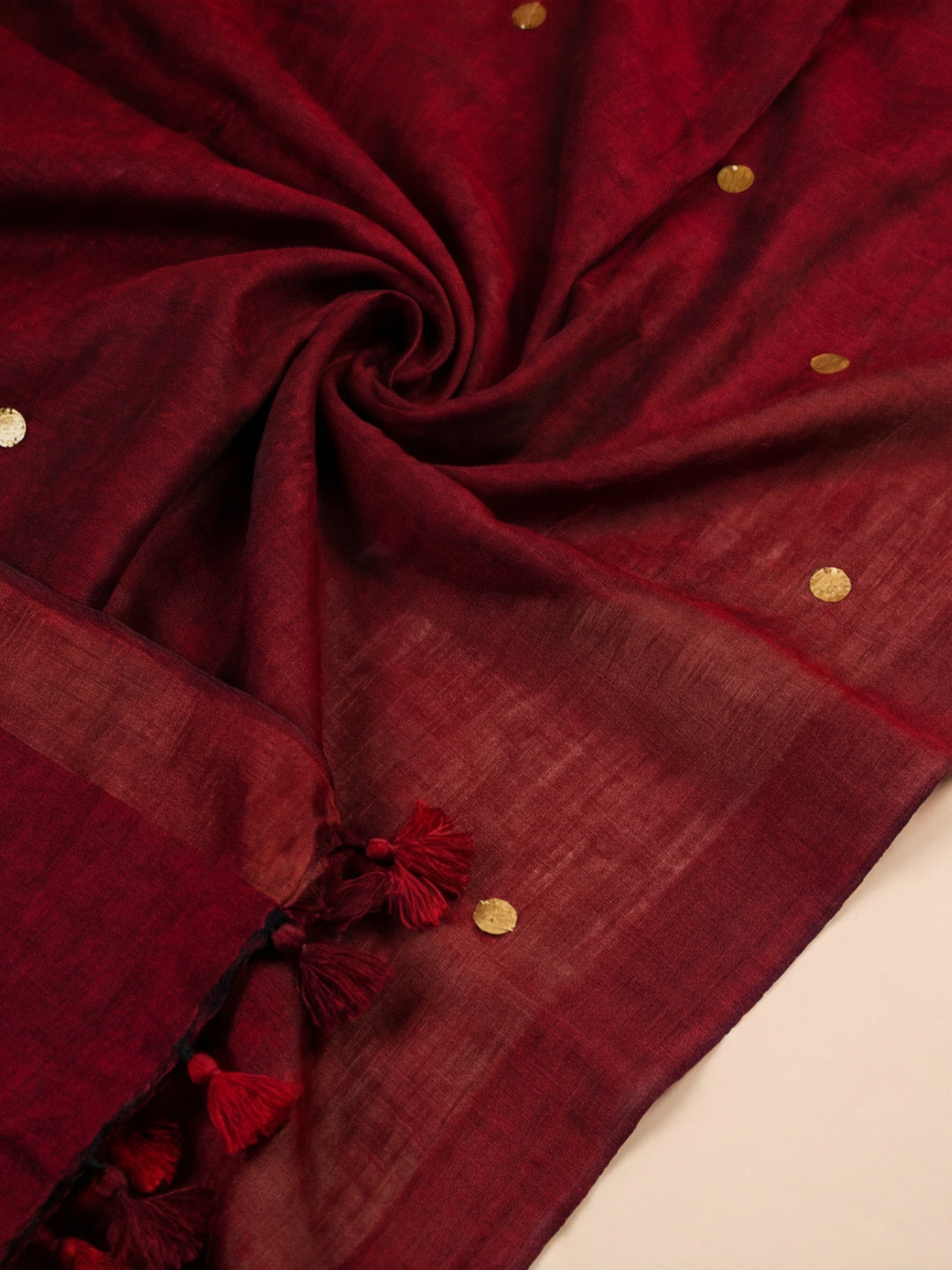 Solid Pure Cotton Saree with Unstiched Blouse