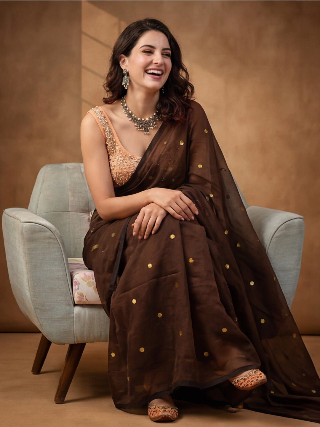 Solid Pure Cotton Saree with Unstiched Blouse