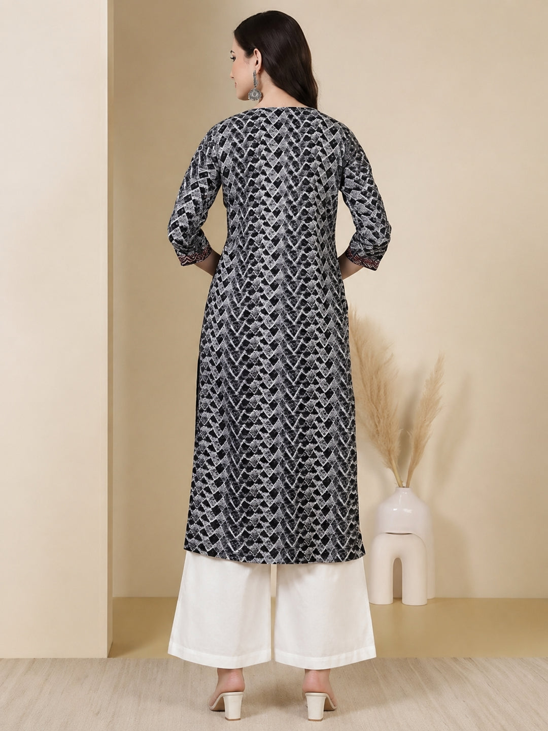 Floral Printed Straight Pure Cotton Kurta Sets