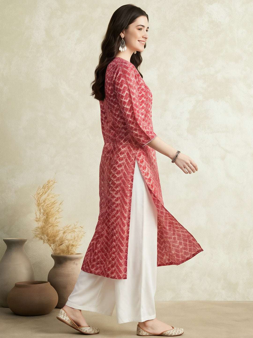 Floral Printed Straight Pure Cotton Kurta Sets