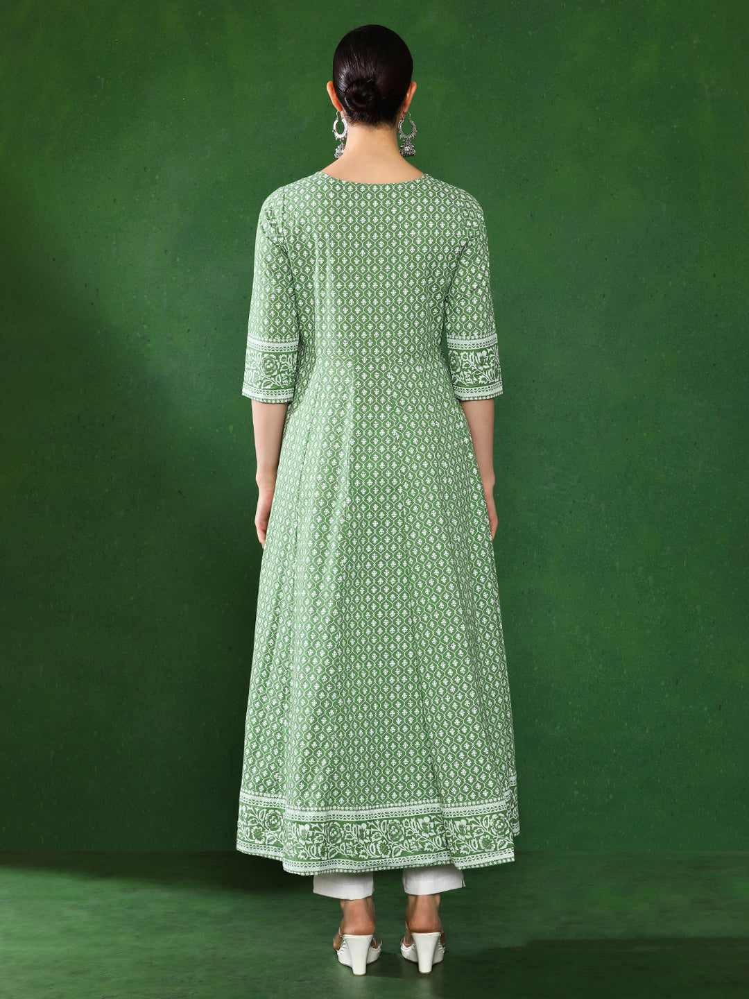 round neck designer kurta