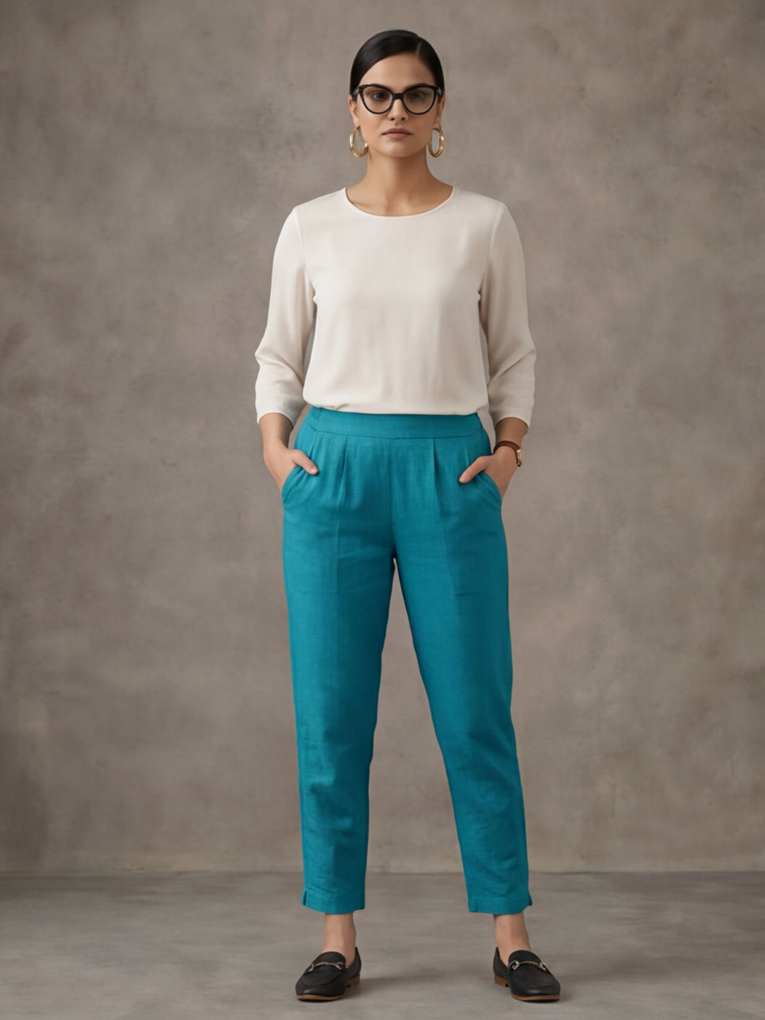 Women Cotton Regular Trouser
