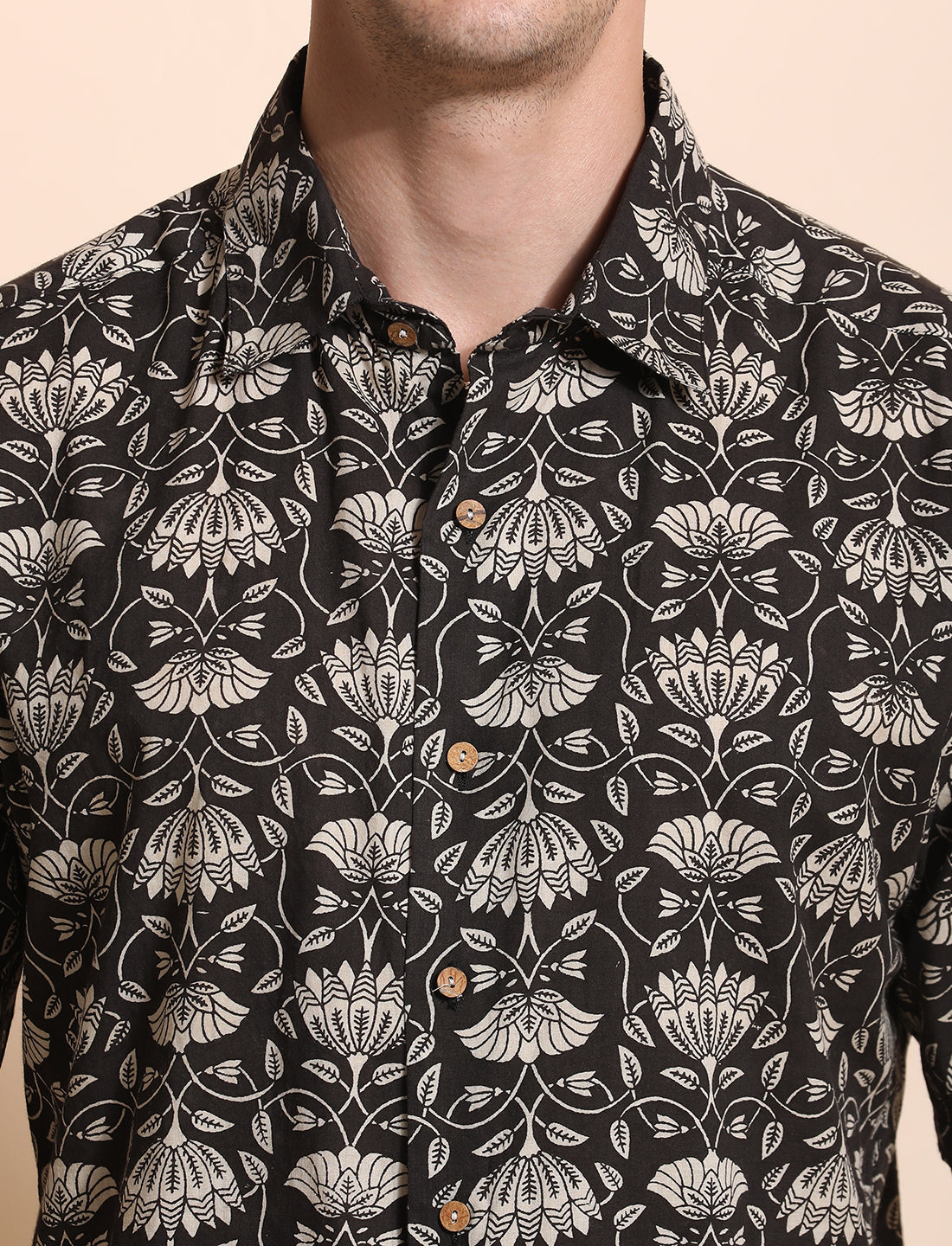 Pure Cotton Printed Casual Indie Shirt