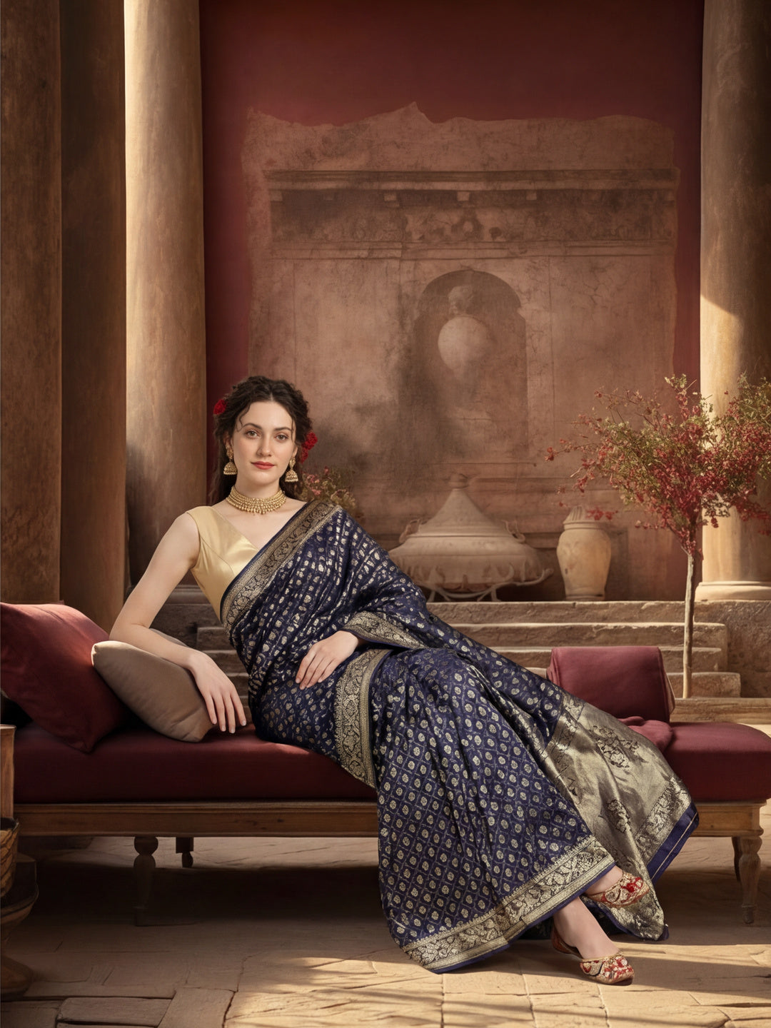 Silk Banarasi Zari Woven Heavy Saree