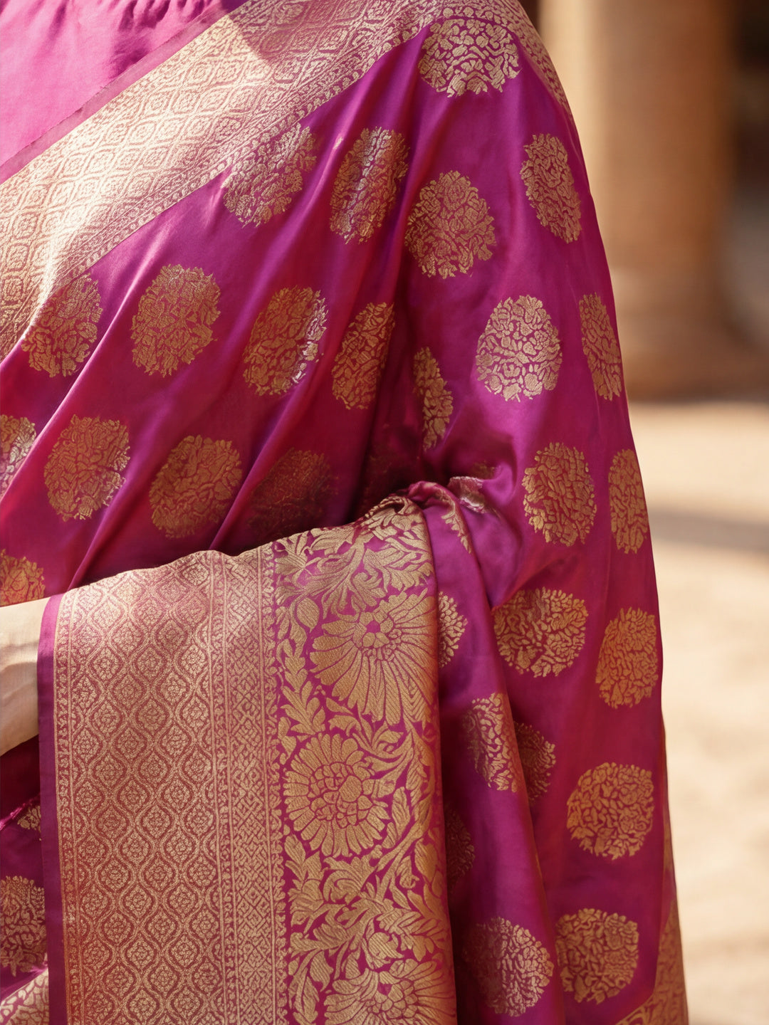 Silk Banarasi Zari Woven Saree
