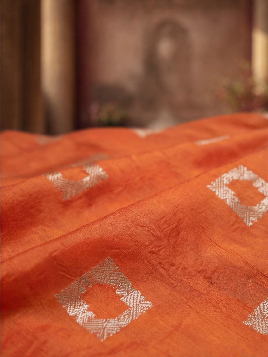 Vibrant Fanta Weaving Cotton Blend Saree
