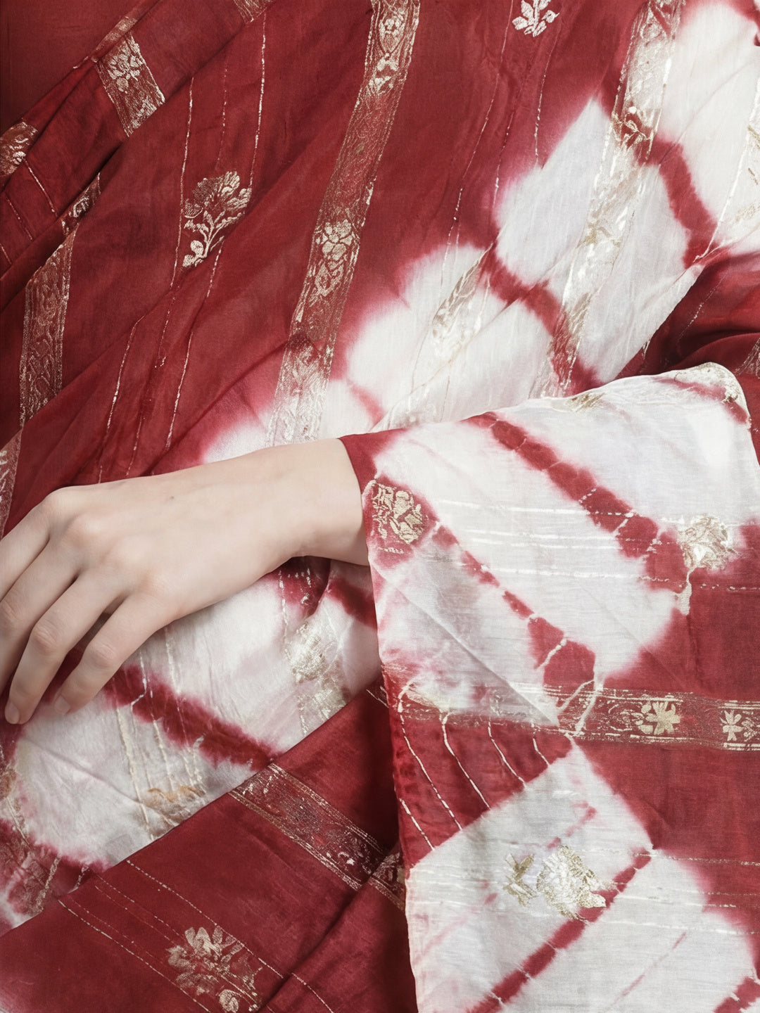 Banarasi Zari Woven Cotton Blend Saree