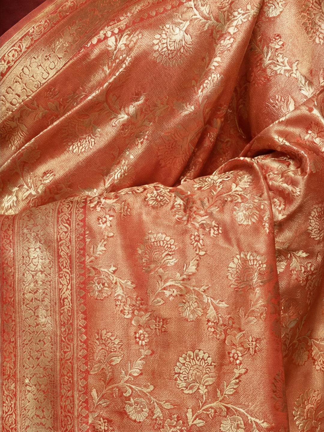 Passionate Red Weaving Cotton Blend Saree