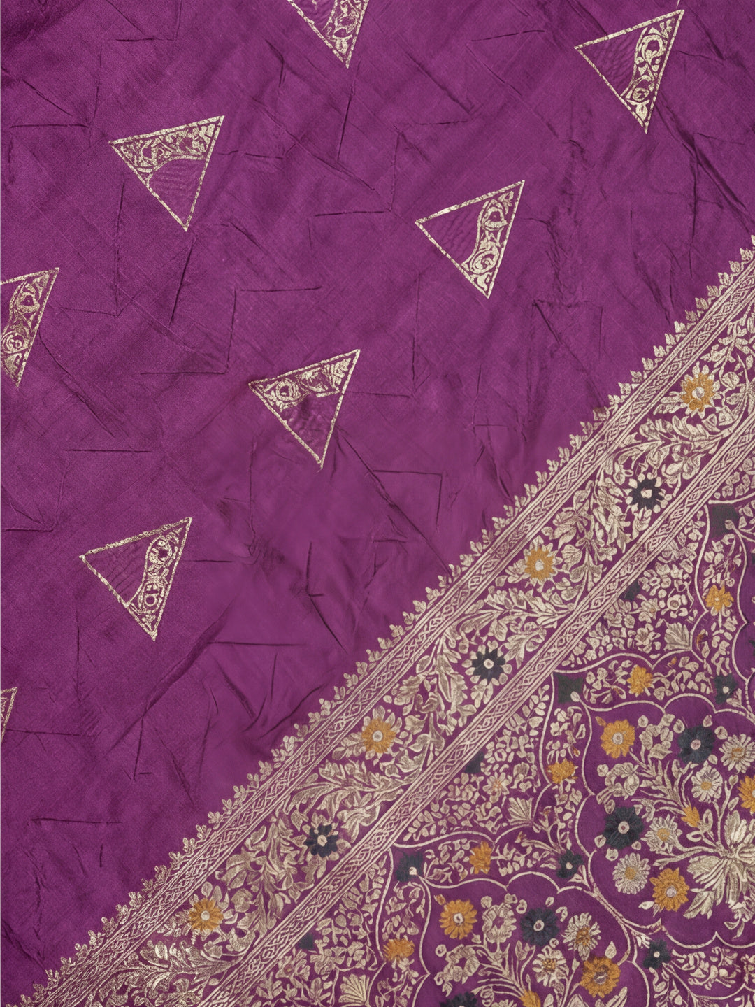 Royal Purple Weaving Silk Blend Saree