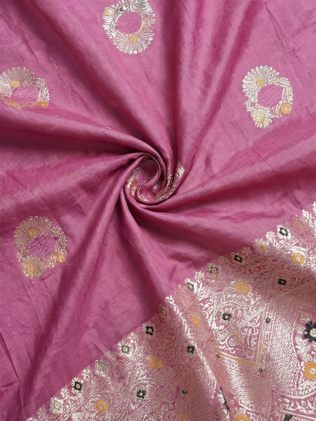 Elegant Lavender Weaving Silk Blend Saree