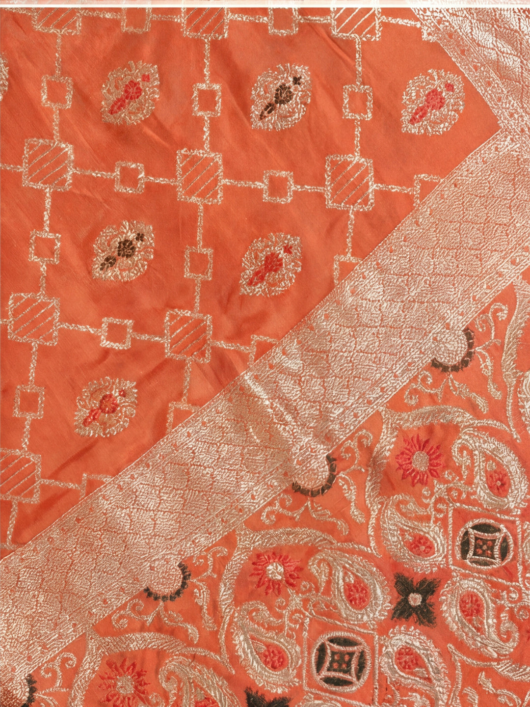 Heavy Banarasi Zari Woven Silk Blend Saree
