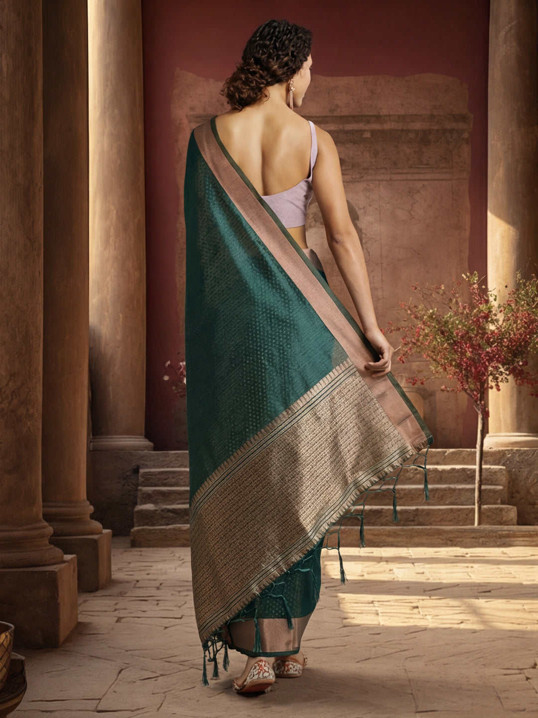 Zari Woven Design Banarasi Organza Saree