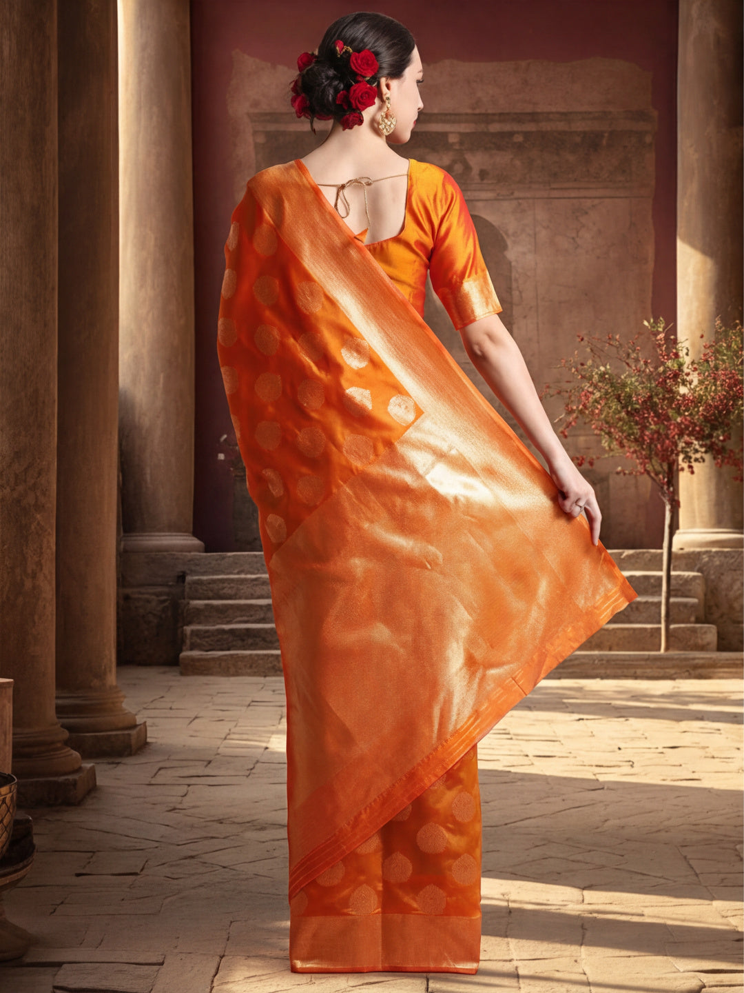 Zari Woven Design Silk Banarasi Saree