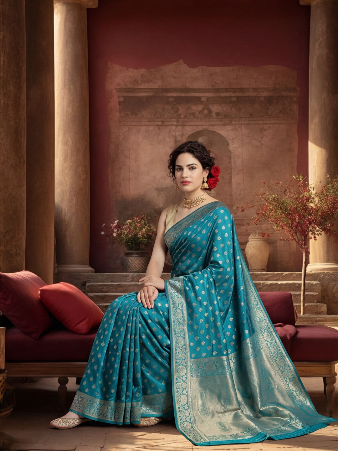 Silk Banarasi Zari Woven Heavy Saree