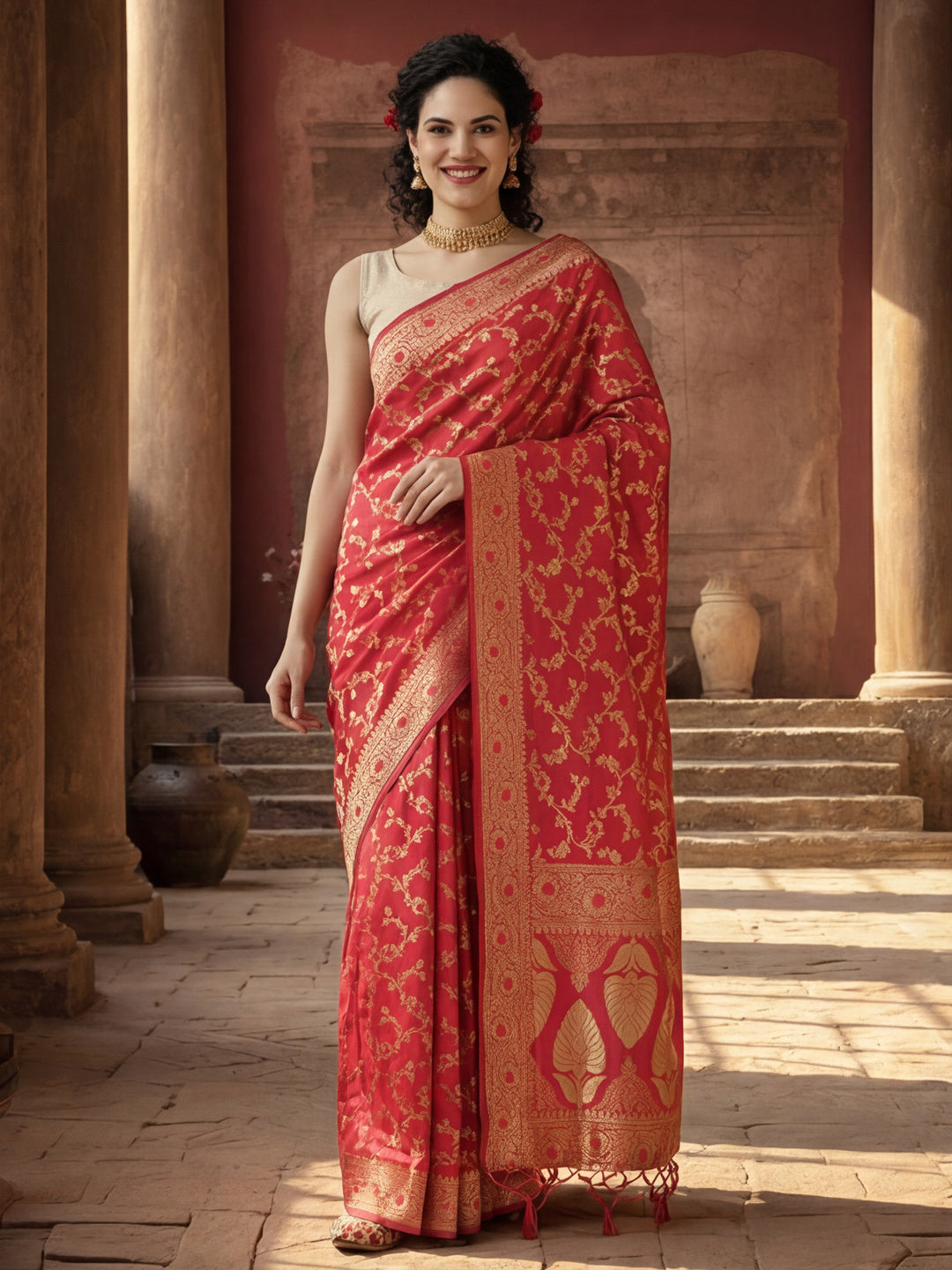 Silk Banarasi Zari Woven Heavy Saree