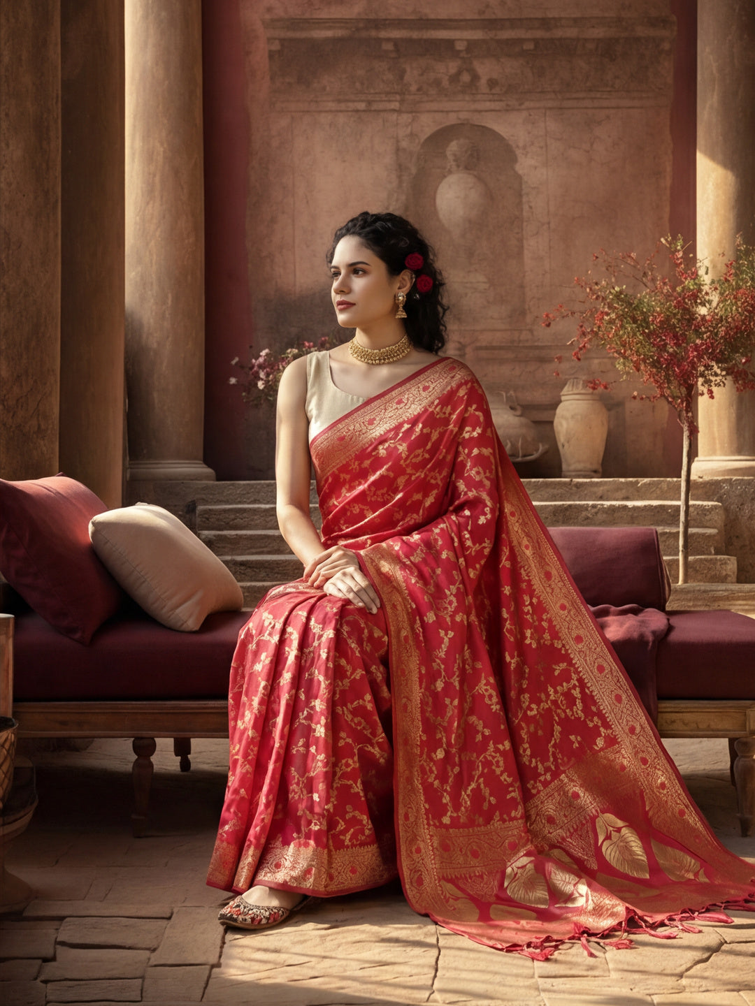 Silk Banarasi Zari Woven Heavy Saree