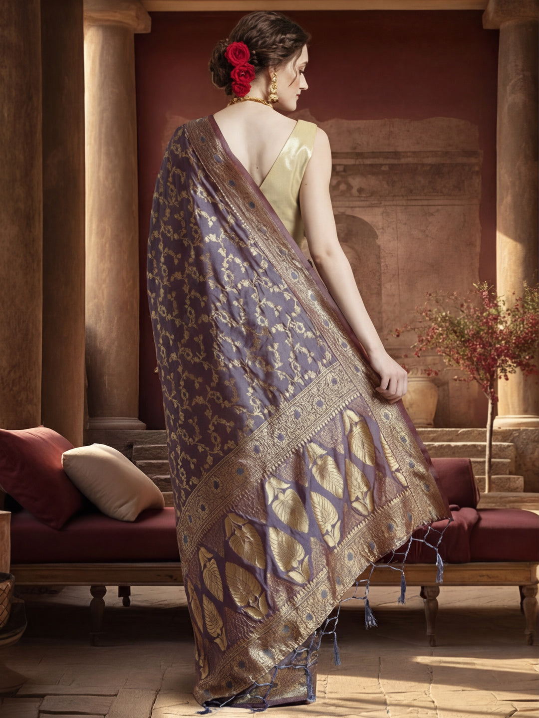 Silk Banarasi Zari Woven Heavy Saree