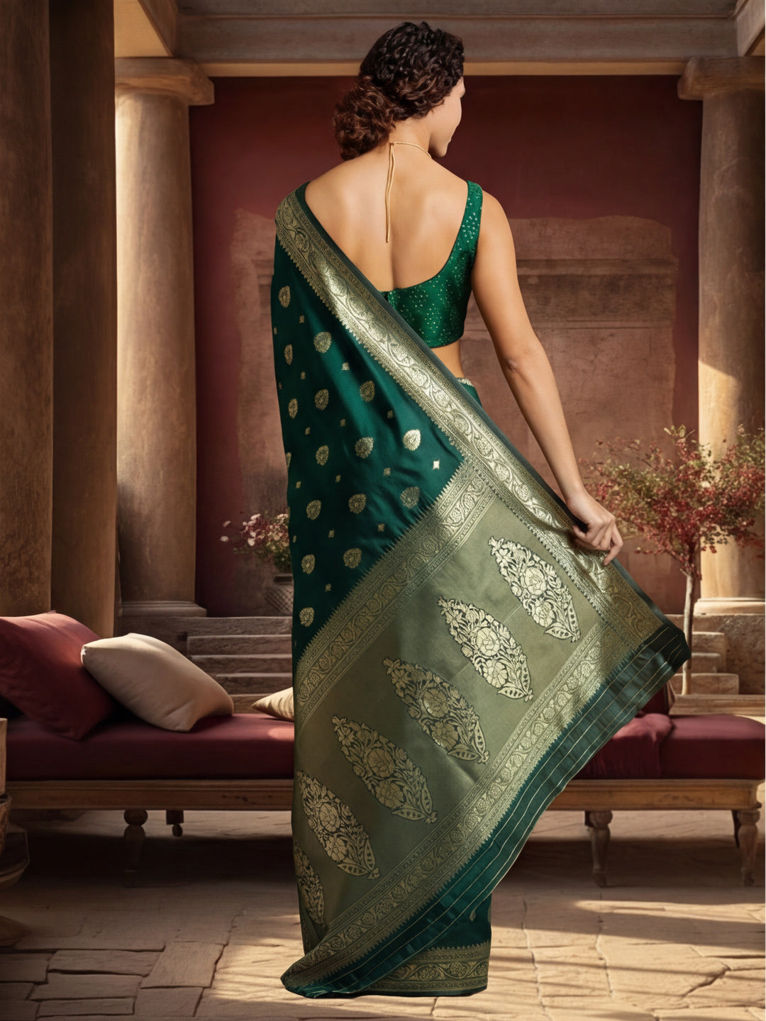 Silk Banarasi Zari Woven Heavy Saree