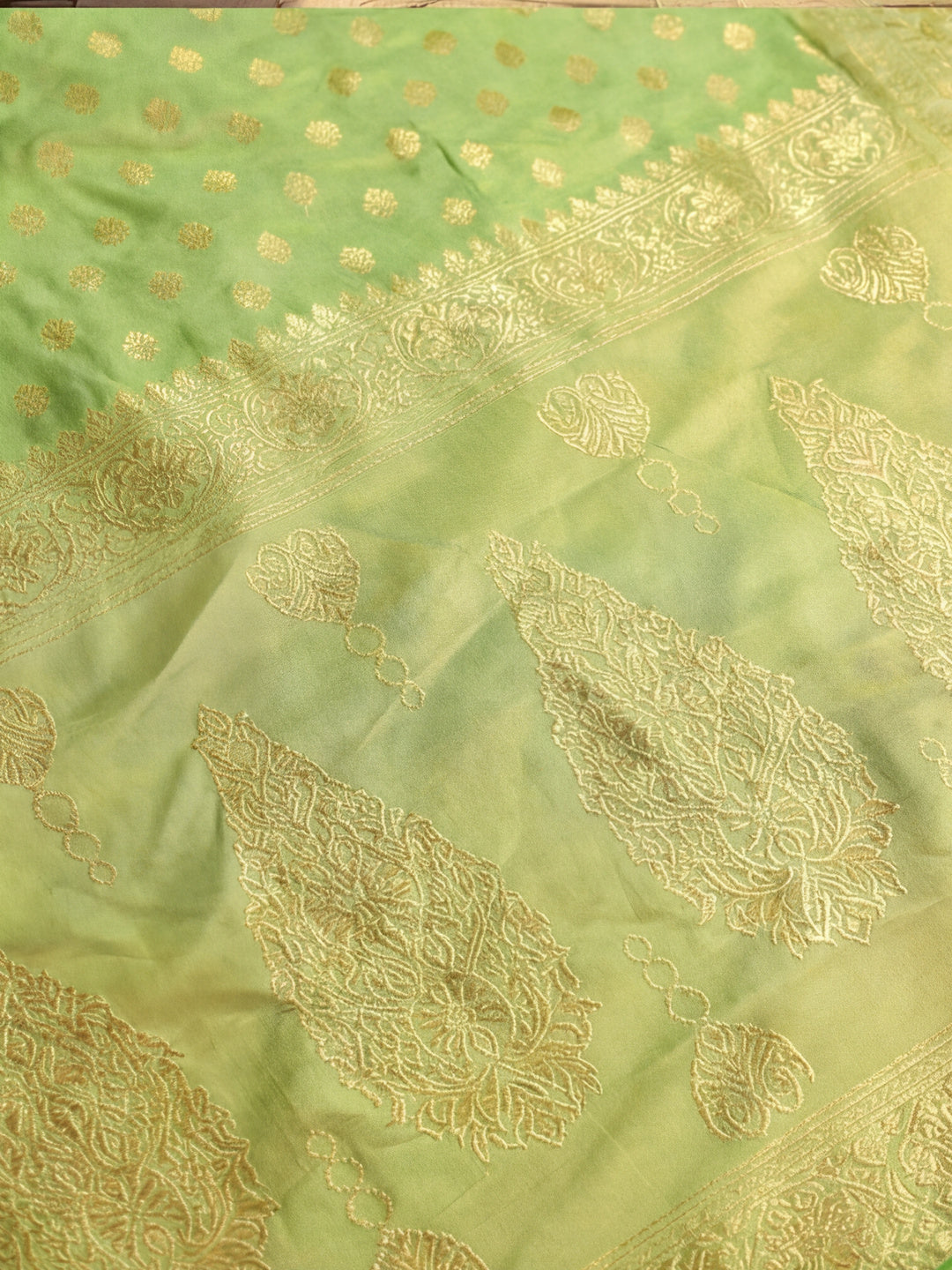 Heavy Banarasi Zari Woven Silk Blend Saree