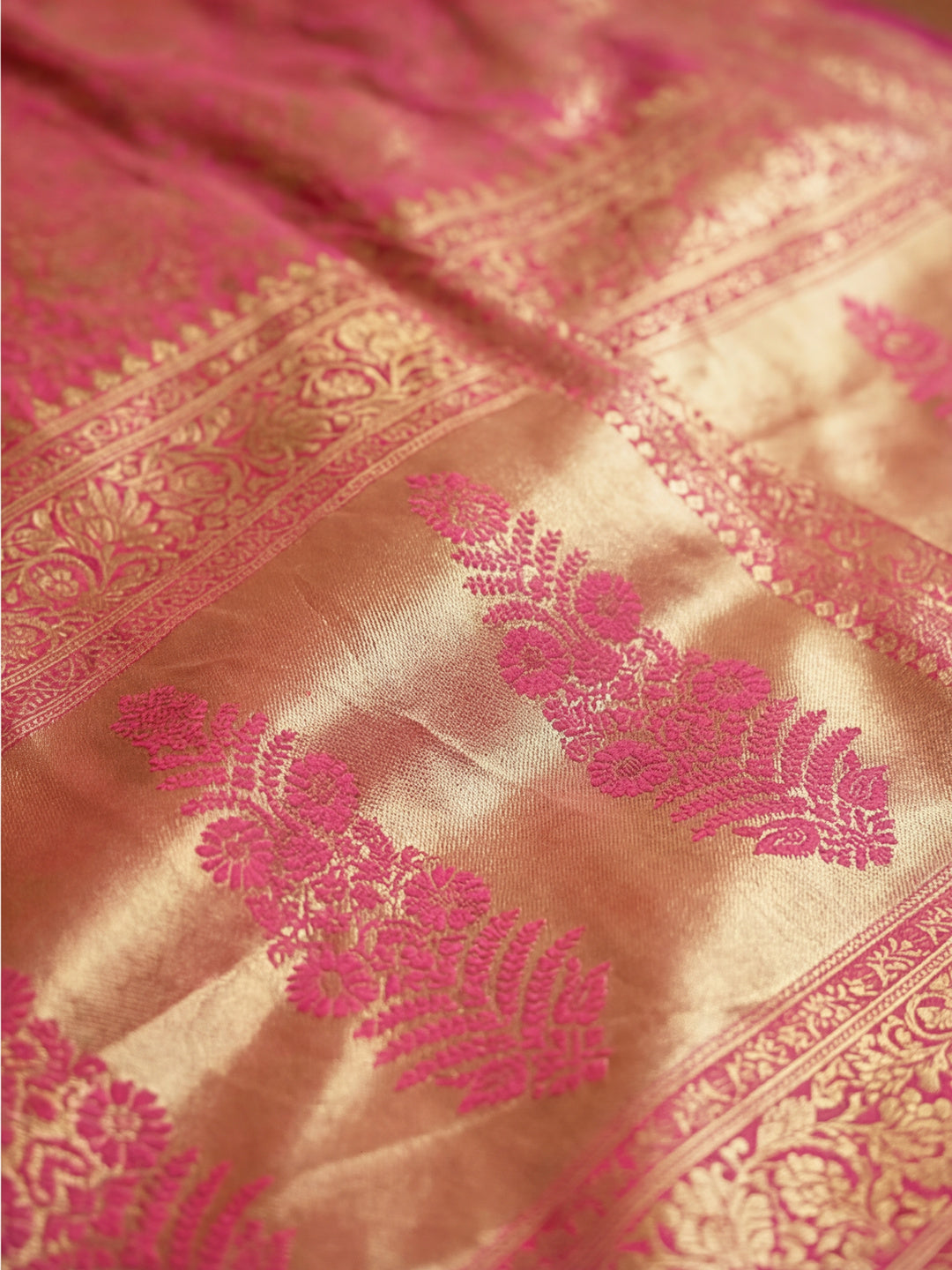 Silk Banarasi Zari Woven Heavy Red Saree