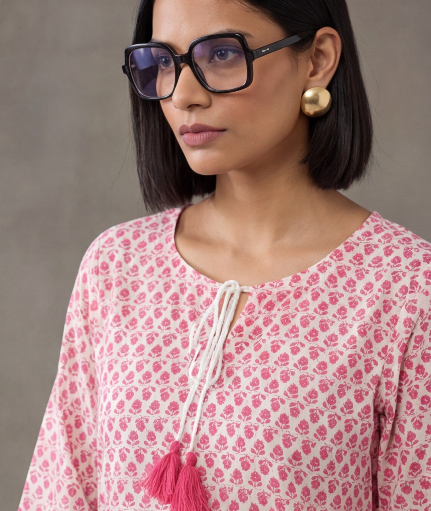 Floral Printed Straight Kurta & Trousers Sets