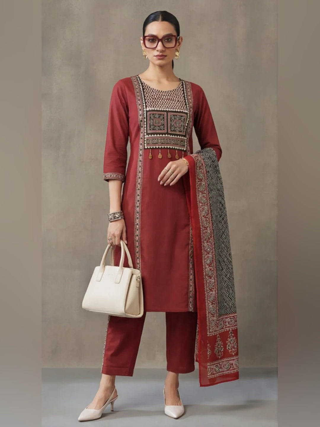Printed Pure Cotton Kurta sets with Dupatta