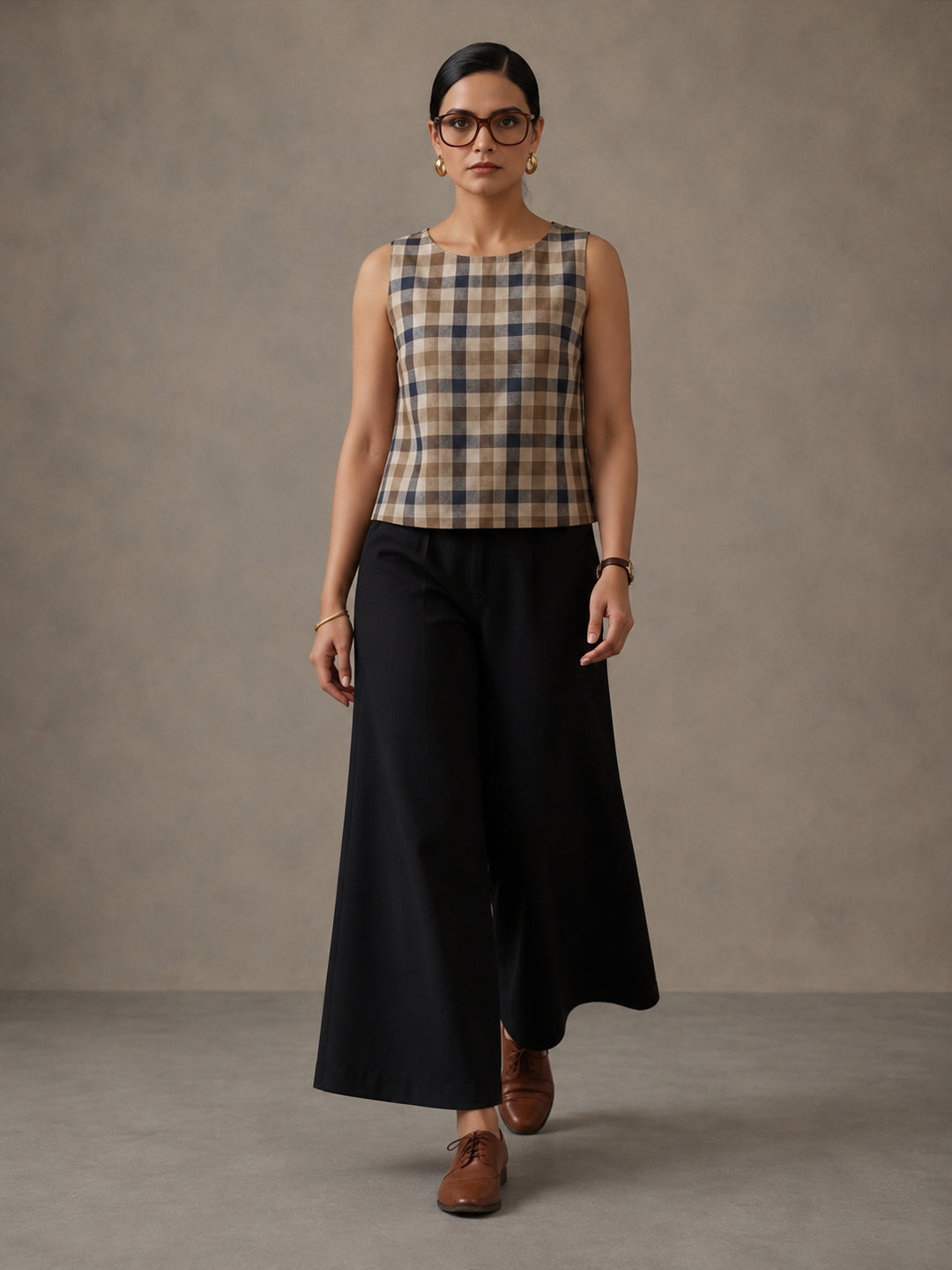 Solid Pure cotton Palazzo