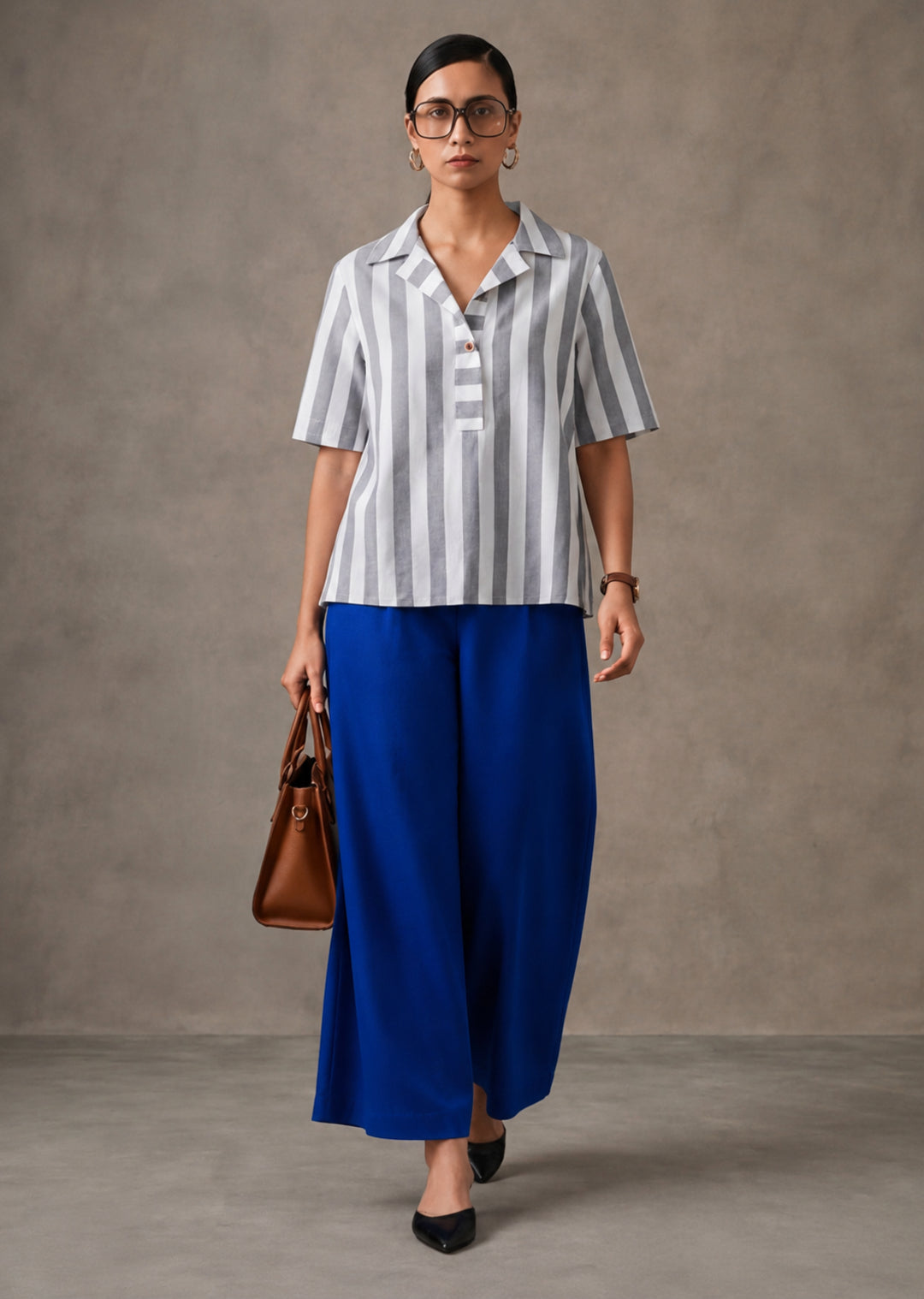 Solid Pure cotton Palazzo