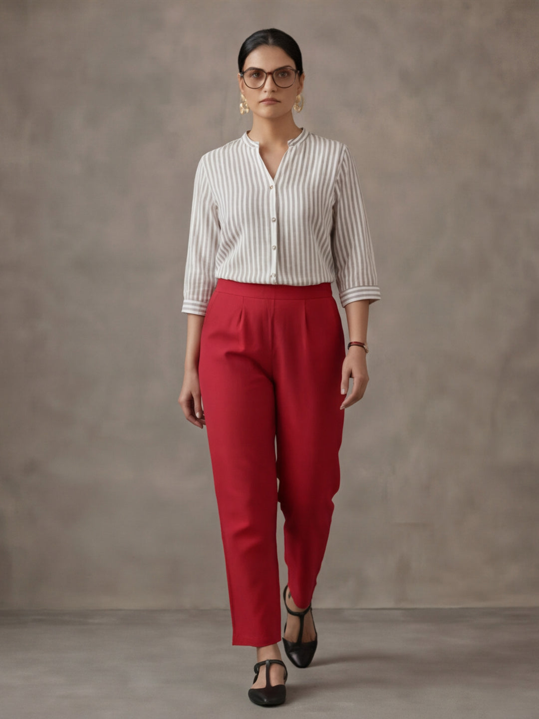 Women Cotton Regular Trouser