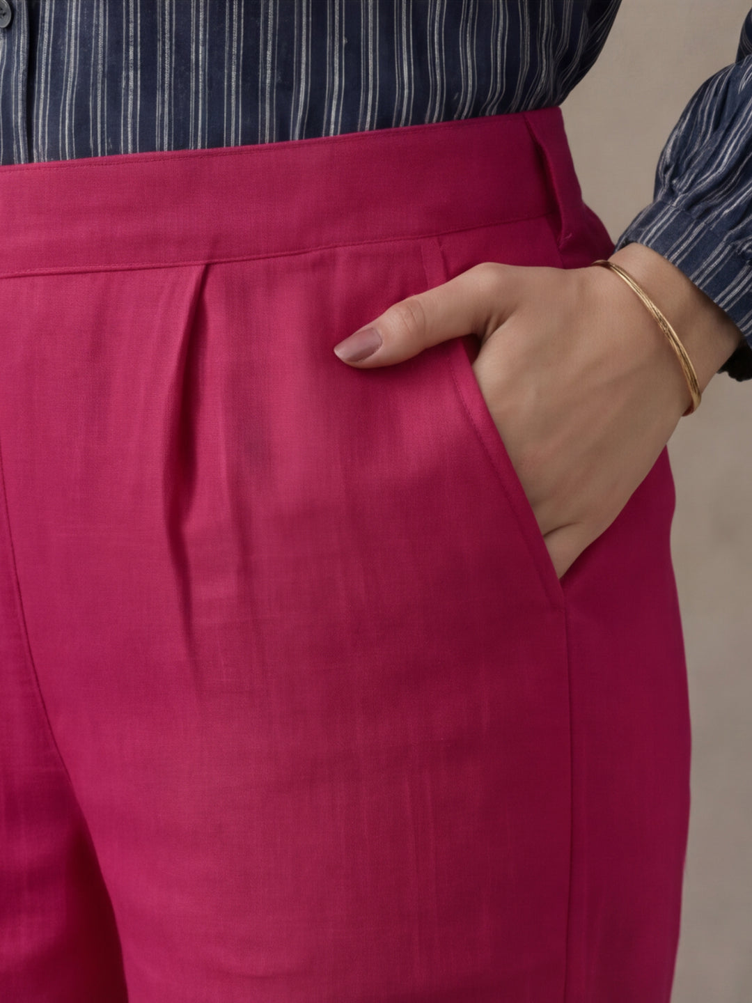 Women Cotton Regular Trouser