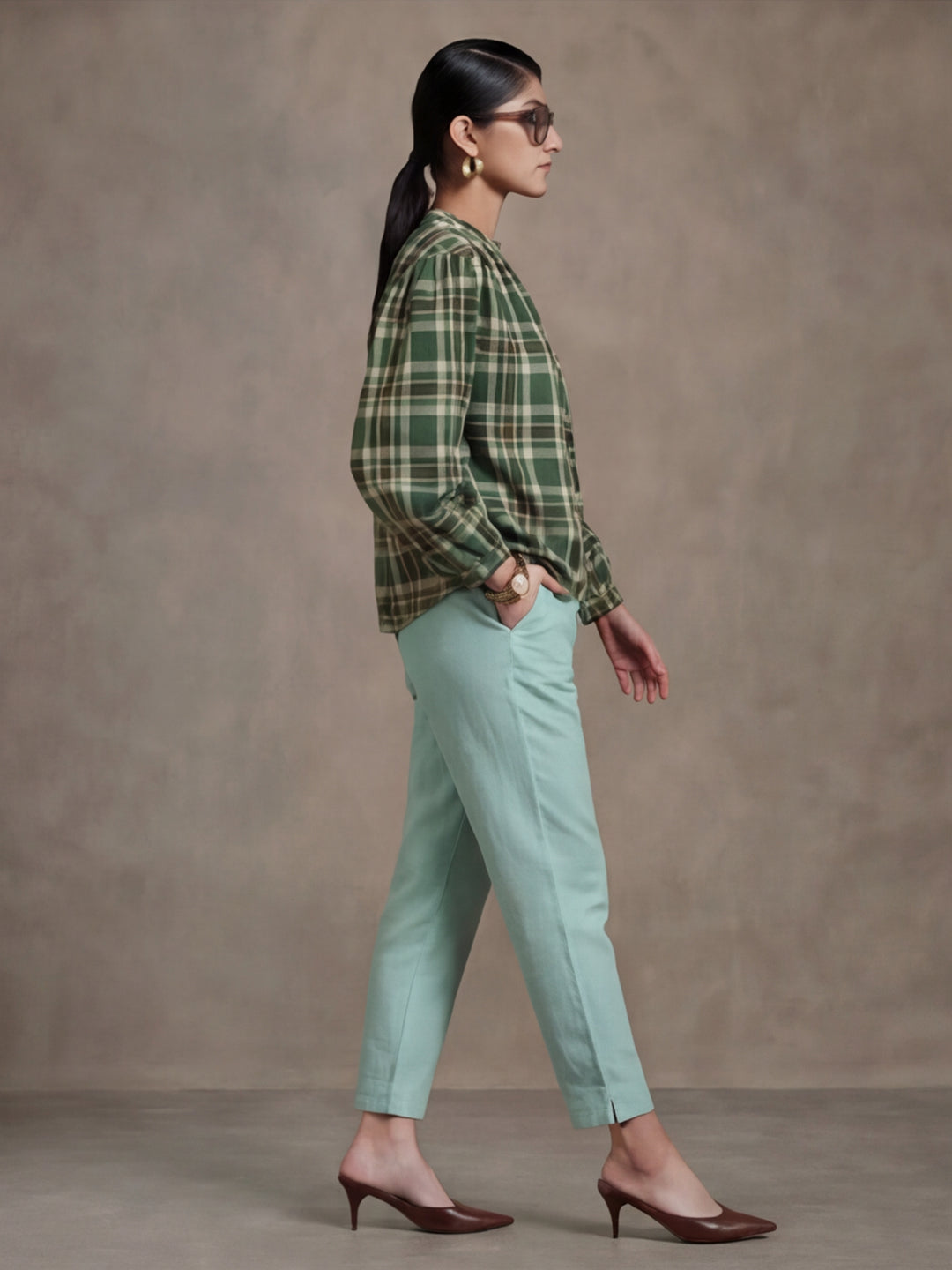 Women Cotton Regular Trouser