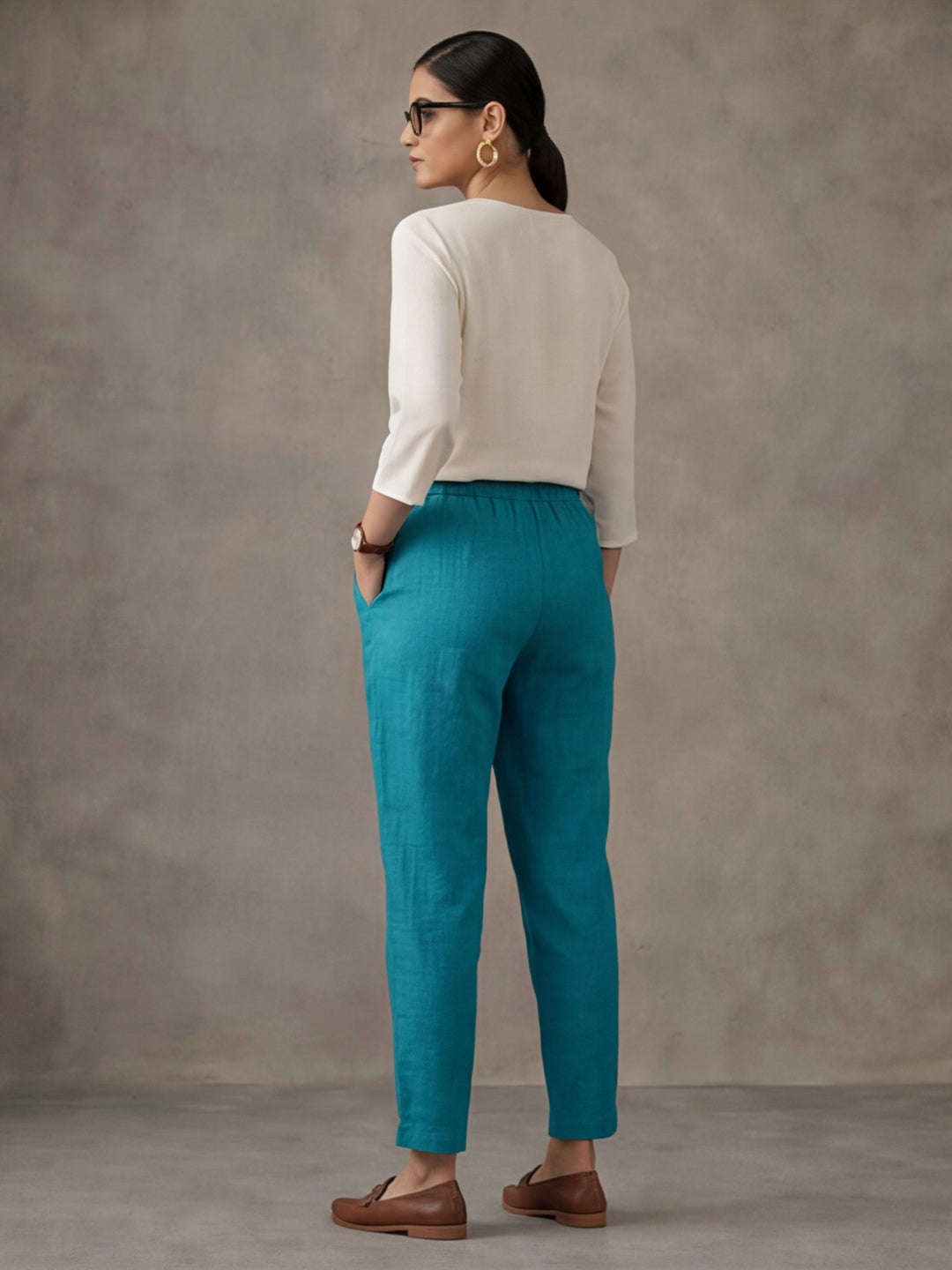 Women Cotton Regular Trouser