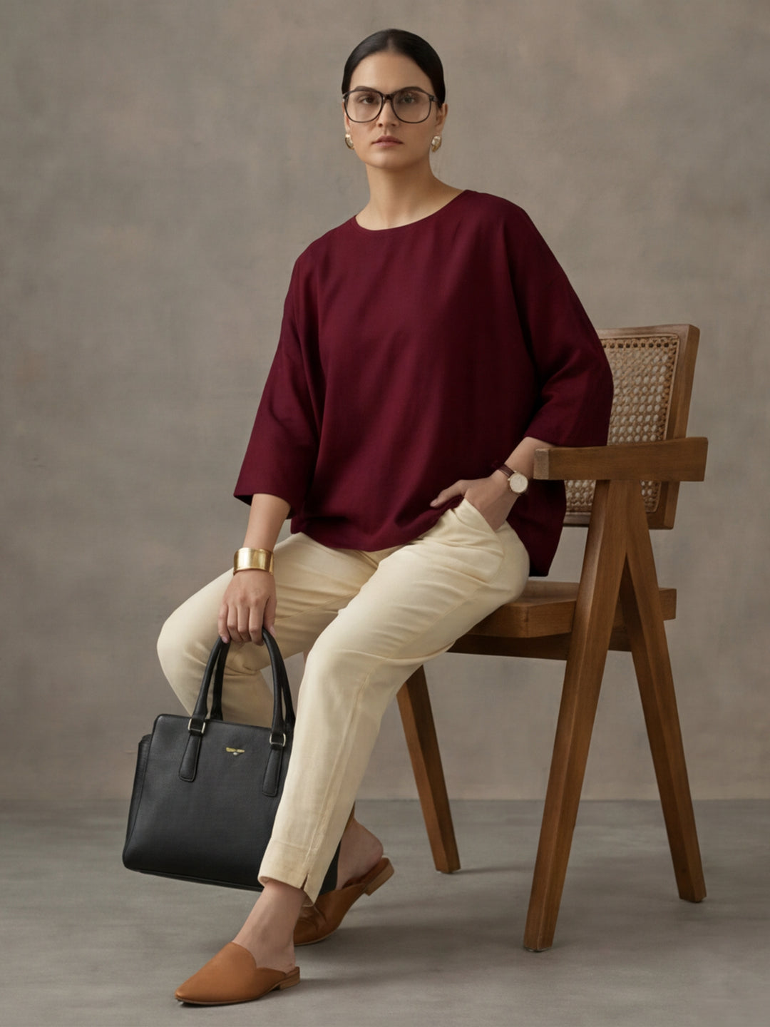 Women Cotton Regular Trouser