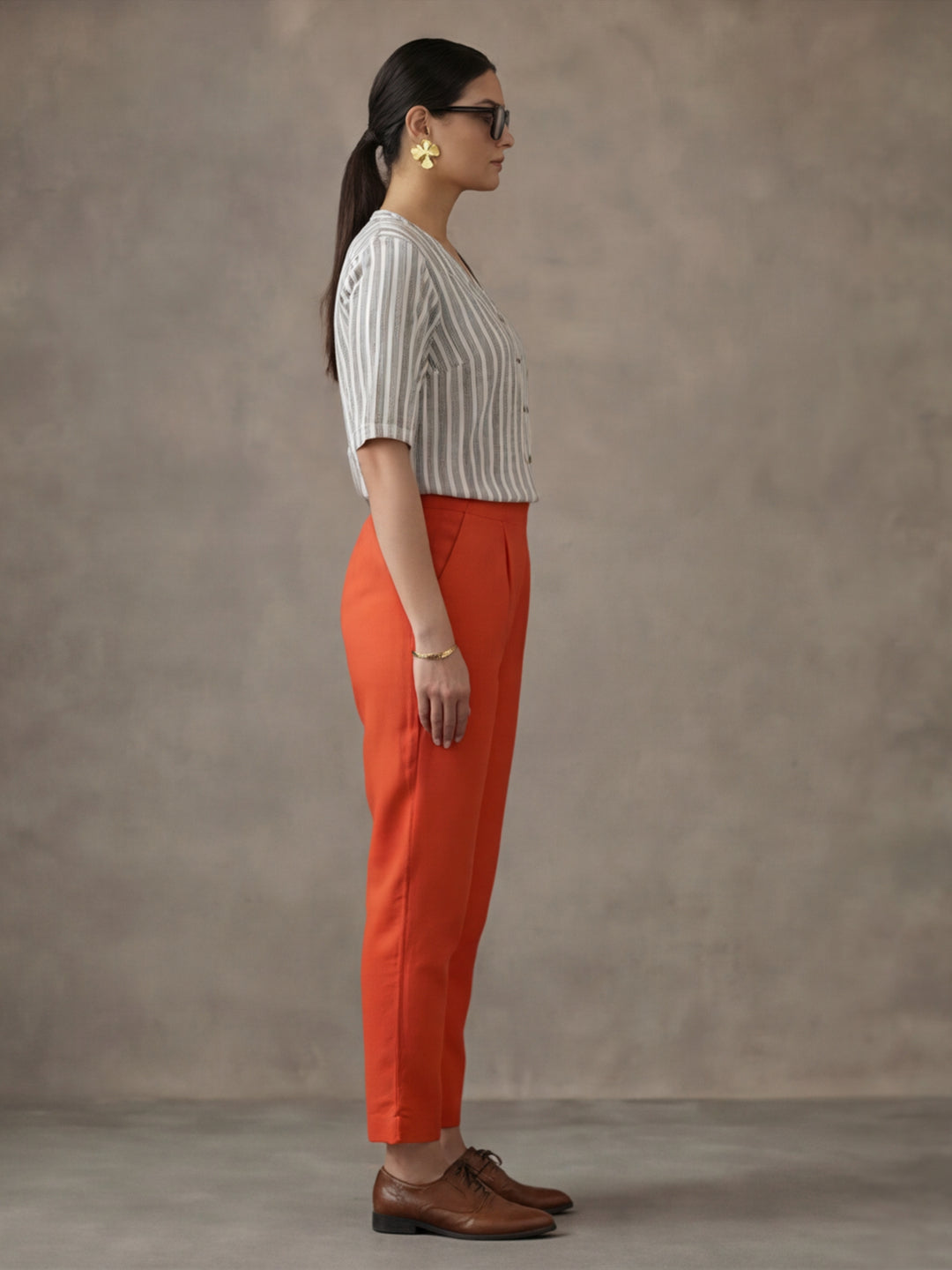 Women Cotton Regular Trouser