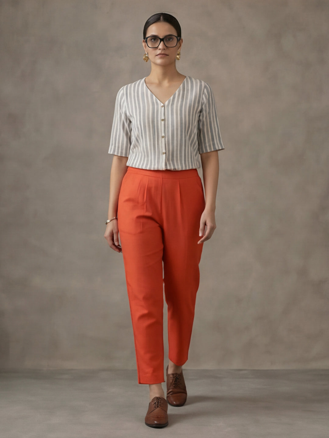 Women Cotton Regular Trouser