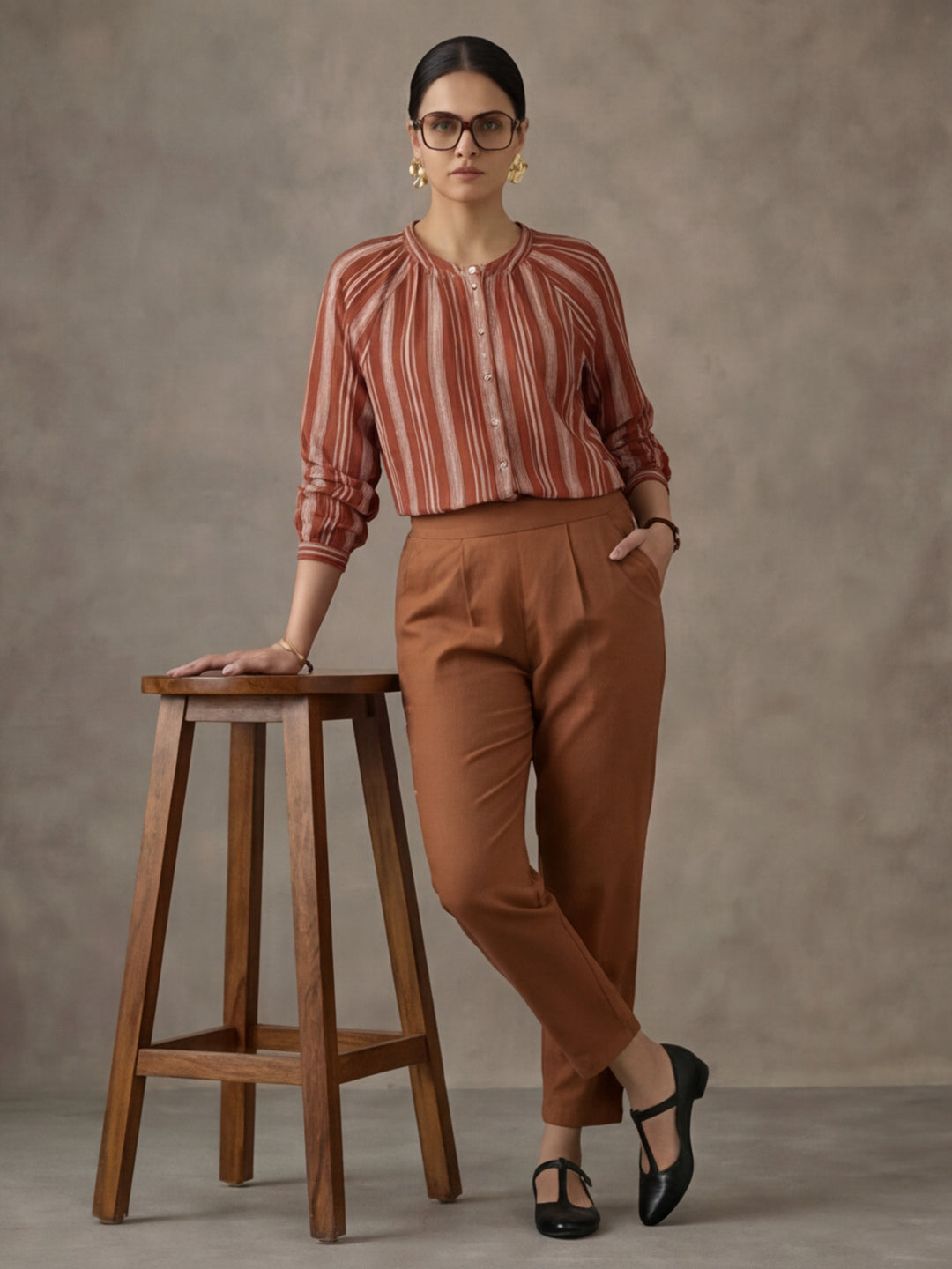 Women Cotton Regular Trouser