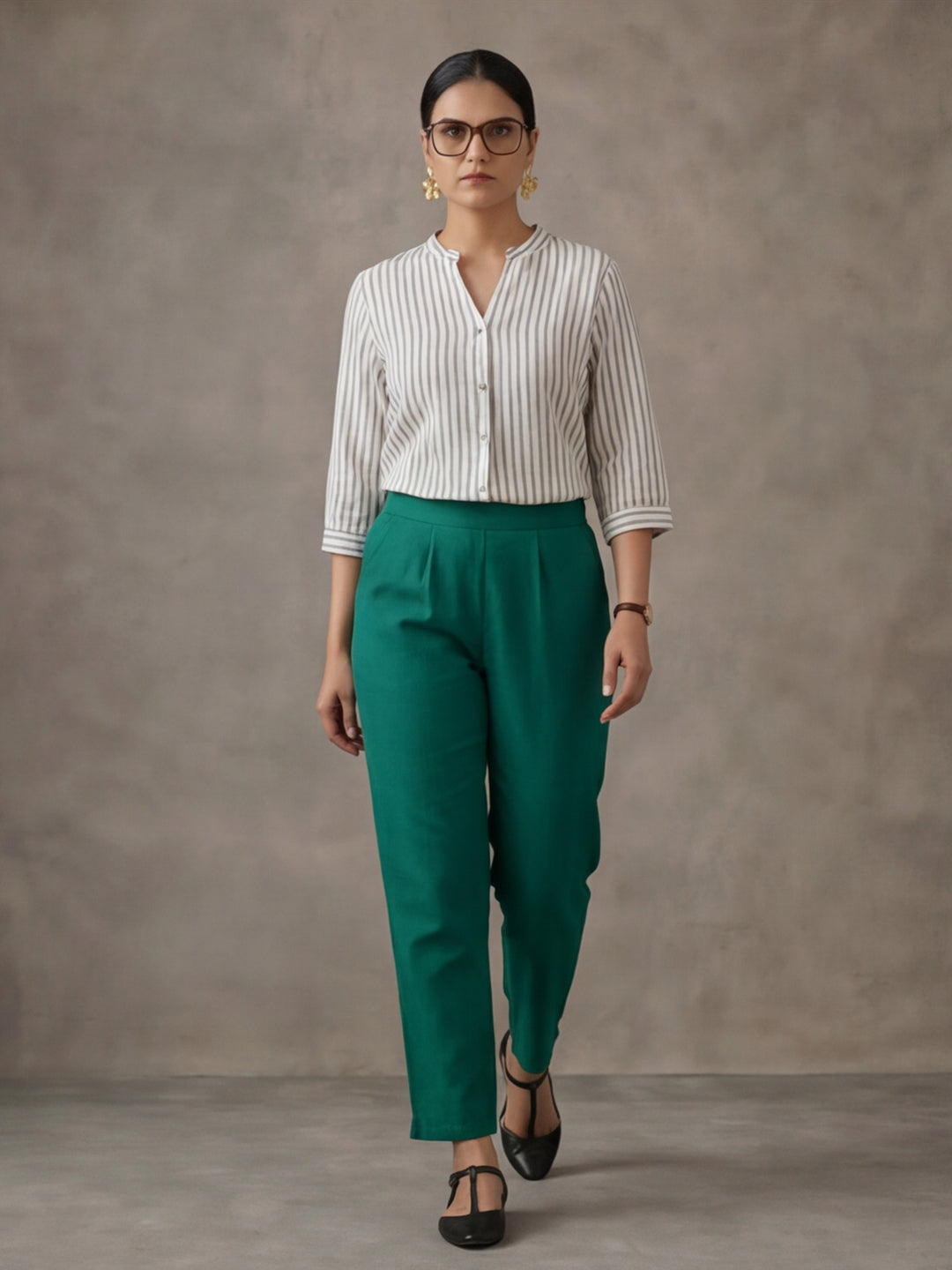 Women Cotton Regular Trouser