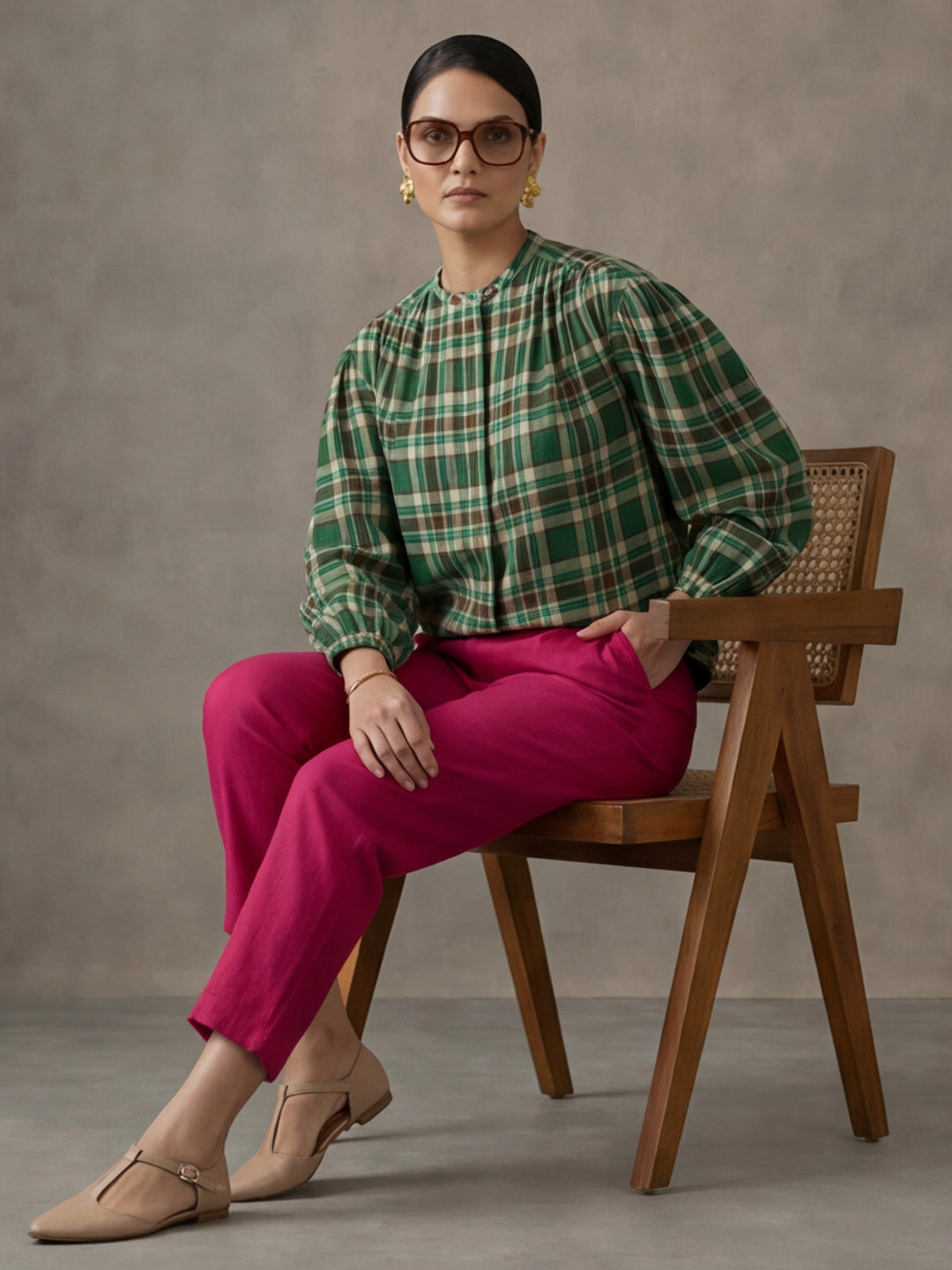 Women Cotton Regular Trouser
