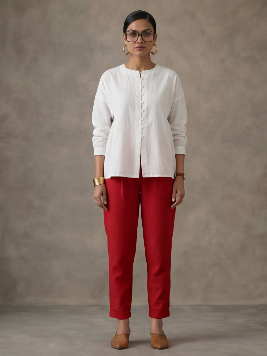 Women Cotton Regular Trouser