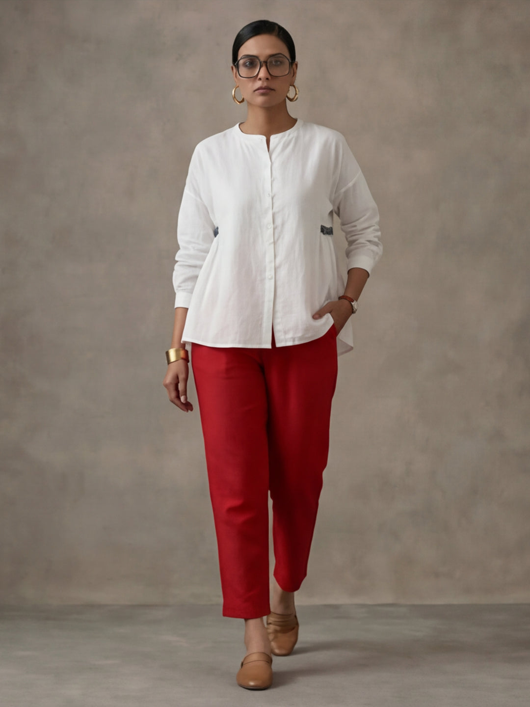 Women Cotton Regular Trouser