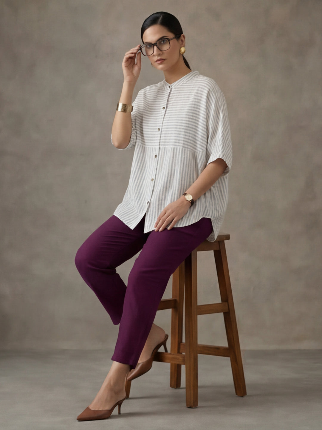Women Cotton Regular Trouser