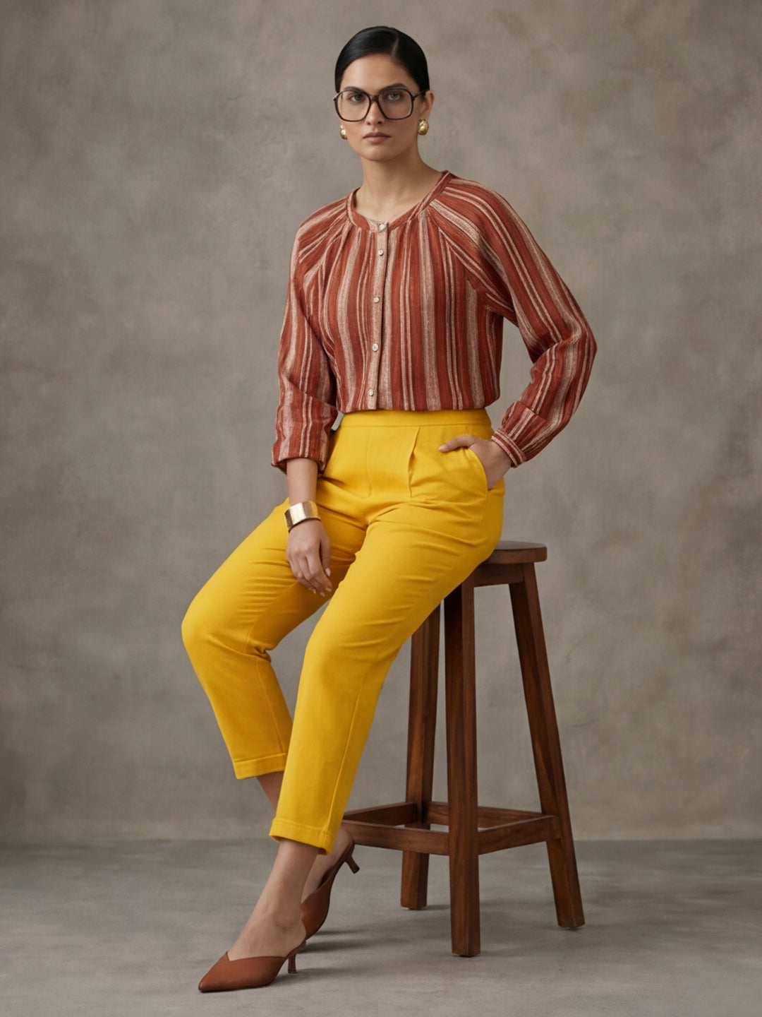 Women Cotton Regular Trouser