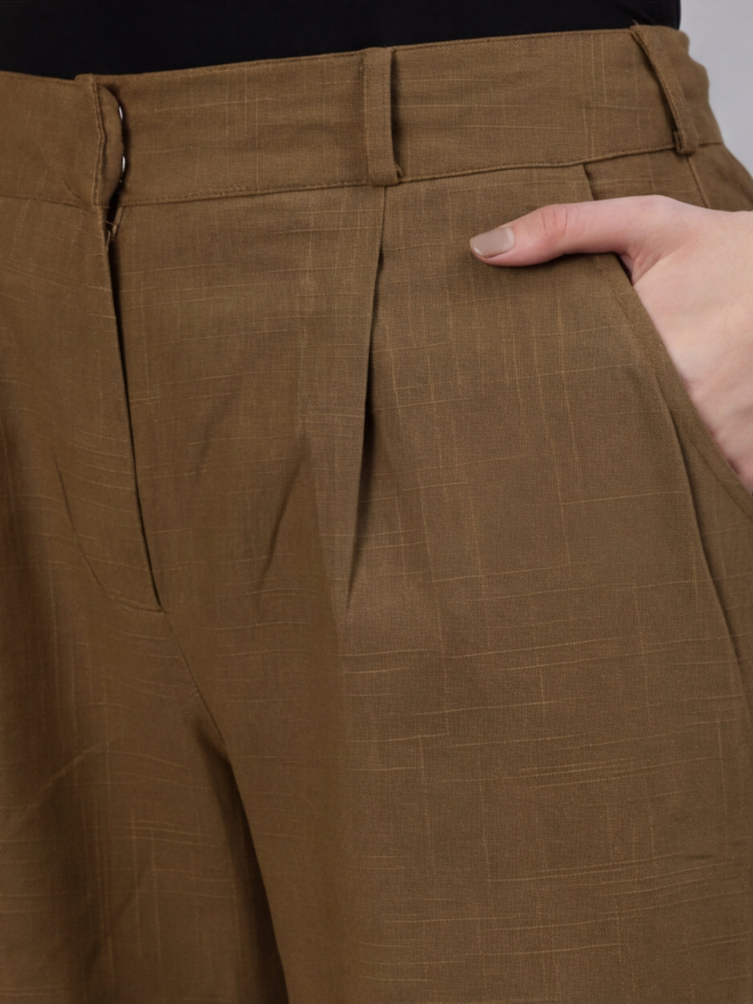 Women Cotton Regular Trouser