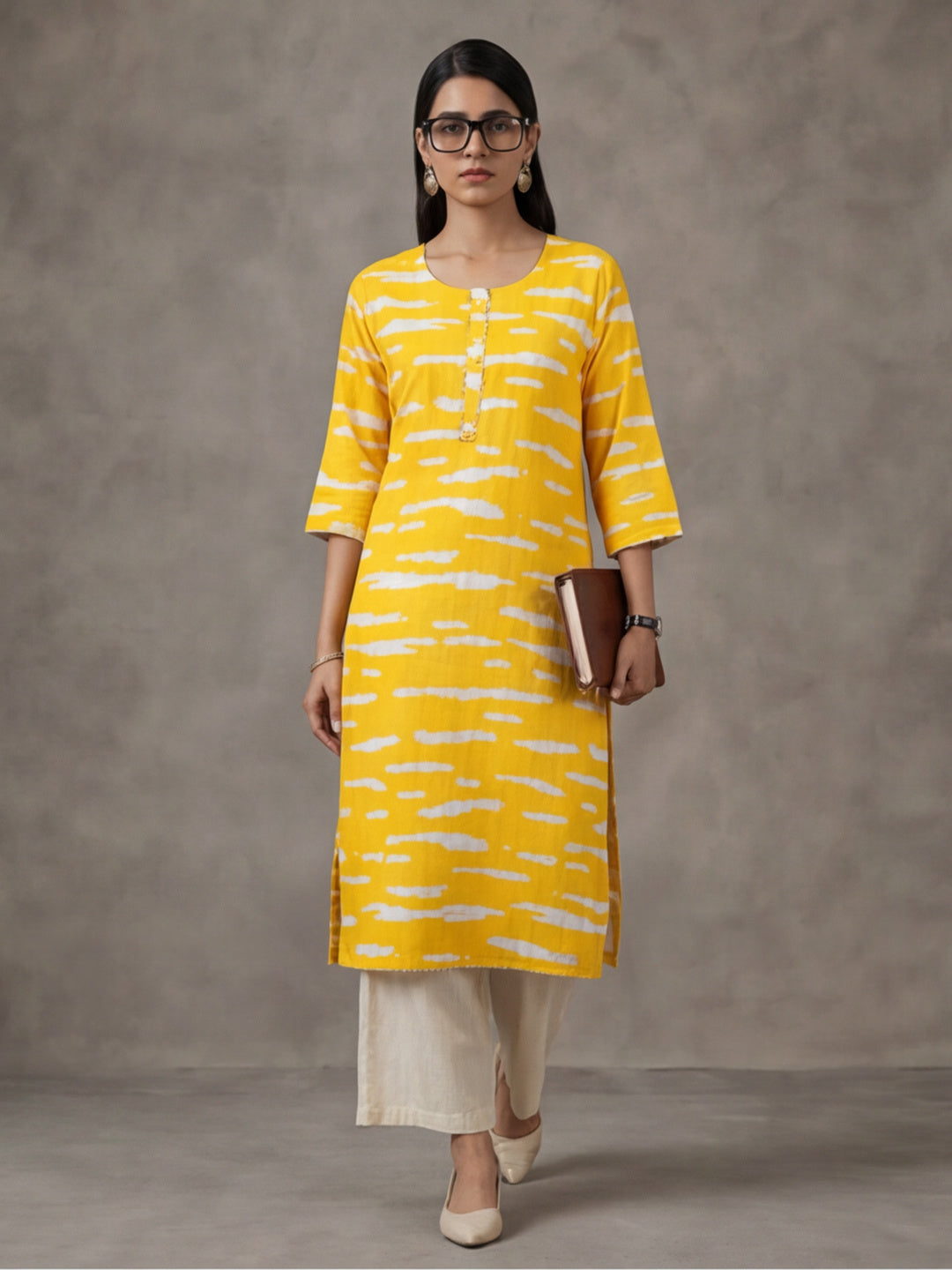 Floral Printed Straight Kurta