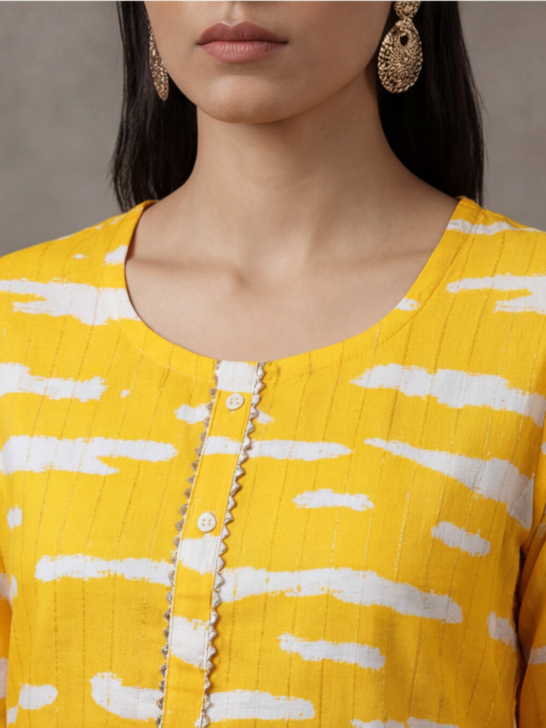 Floral Printed Straight Kurta