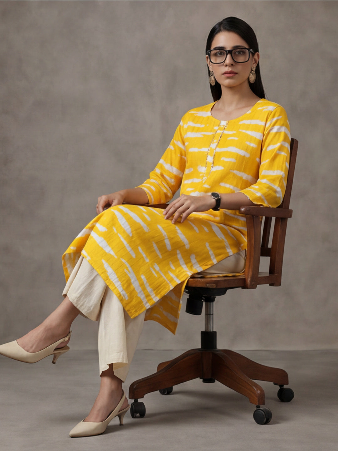 Floral Printed Straight Kurta