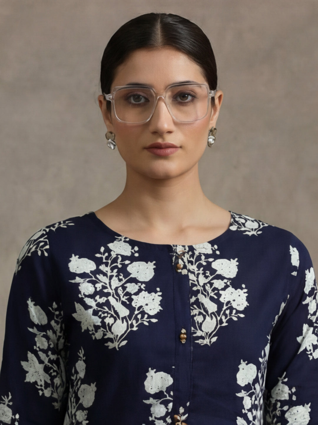 Floral Printed Straight Kurta